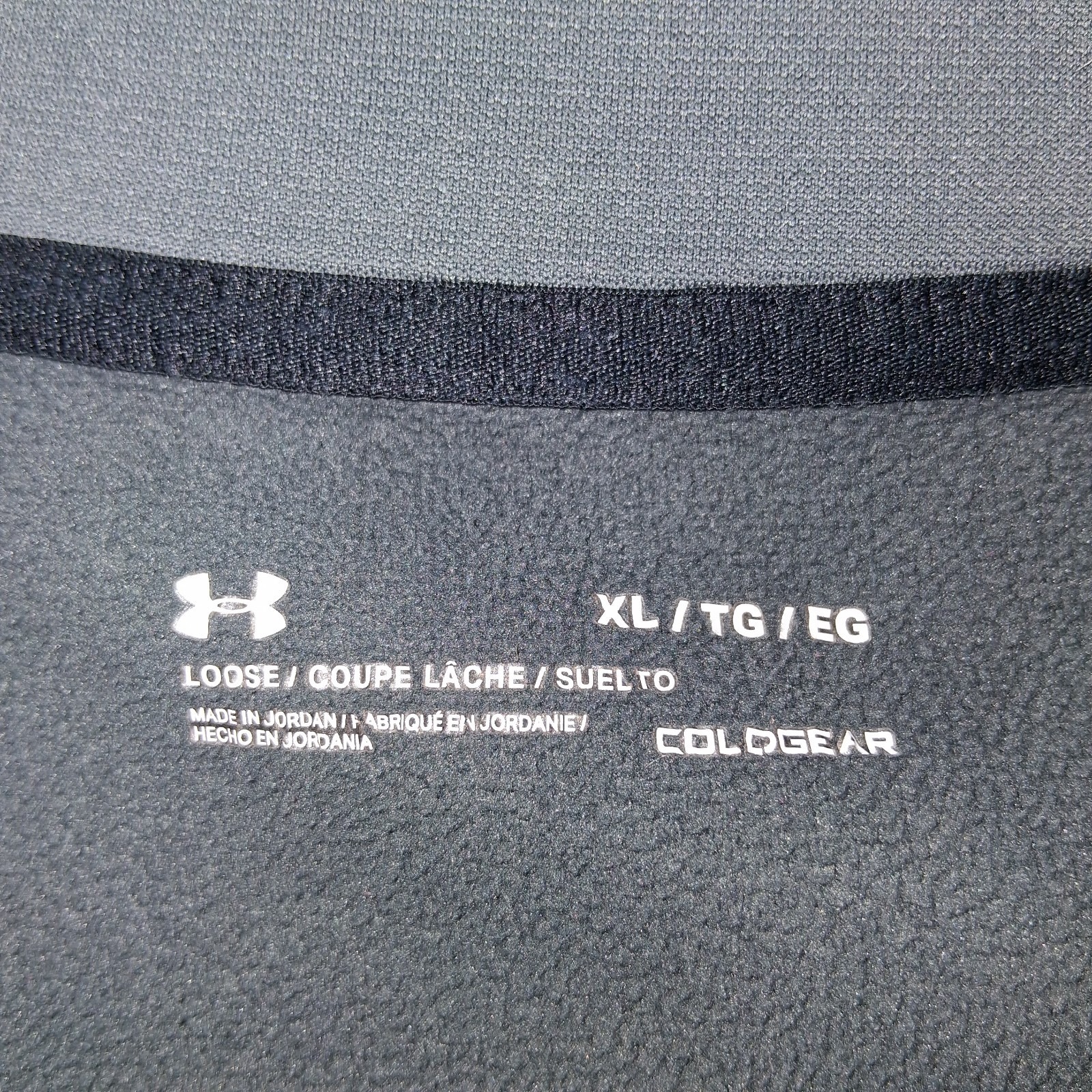 Under Armour Men's Xl Gray Loose Coldgear Half Zip Pullover — image 3 of 3
